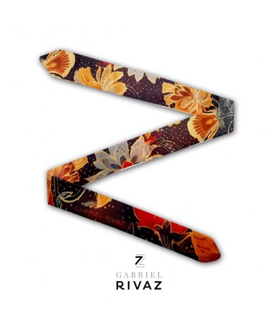 PULSERA DE SEDA FLORES DE...