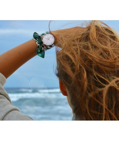 Bracelet montre foulard