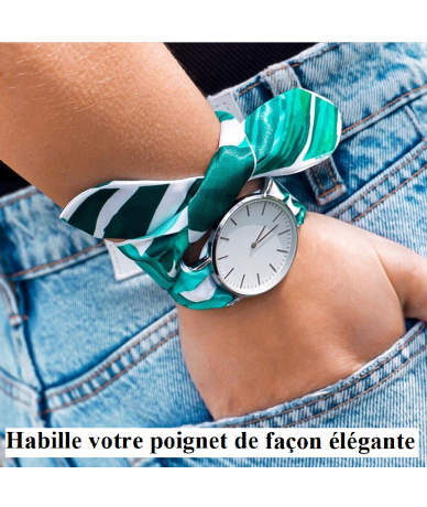 Bracelet montre foulard