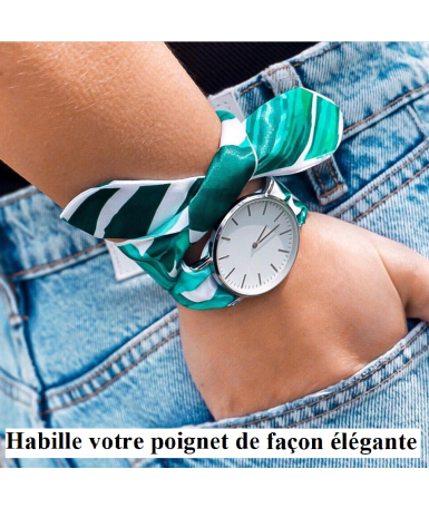 Bracelet montre foulard